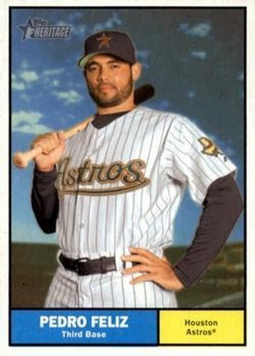 #256 Pedro Feliz - Houston Astros - 2010 Topps Heritage Baseball