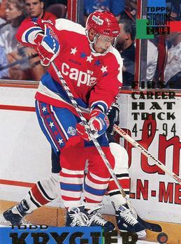 #256 Todd Krygier - Washington Capitals - 1994-95 Stadium Club Hockey