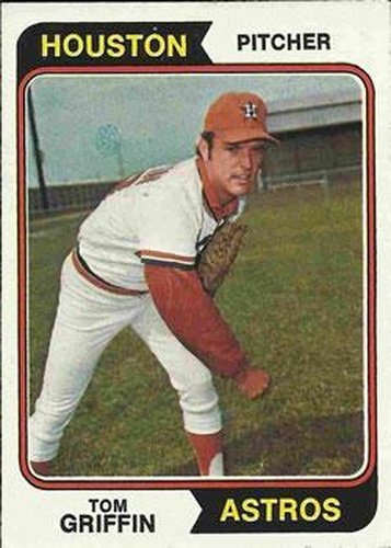 #256 Tom Griffin - Houston Astros - 1974 Topps Baseball