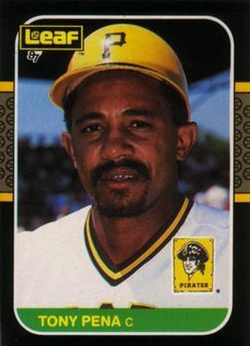 #256 Tony Pena - Pittsburgh Pirates - 1987 Leaf Baseball