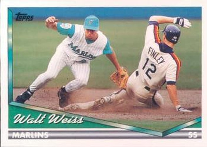 #256 Walt Weiss - Florida Marlins - 1994 Topps Baseball