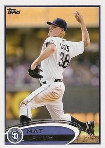 #256 Mat Latos - San Diego Padres - 2012 Topps Baseball