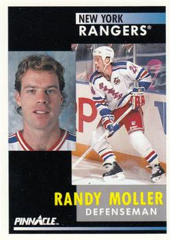 #256 Randy Moller - New York Rangers - 1991-92 Pinnacle Hockey
