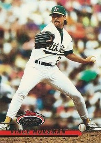 #256 Vince Horsman - Oakland Athletics - 1993 Stadium Club Baseball