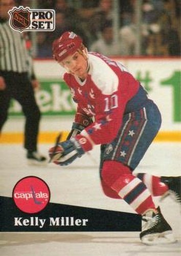 #256 Kelly Miller - 1991-92 Pro Set Hockey