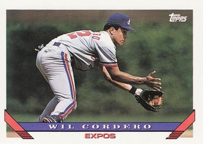 #256 Wil Cordero - Montreal Expos - 1993 Topps Baseball