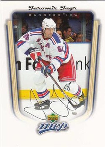 #256 Jaromir Jagr - New York Rangers - 2005-06 Upper Deck MVP Hockey