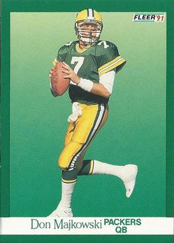 #256 Don Majkowski - Green Bay Packers - 1991 Fleer Football