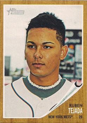 #256 Ruben Tejada - New York Mets - 2011 Topps Heritage Baseball