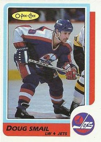 #256 Doug Smail - Winnipeg Jets - 1986-87 O-Pee-Chee Hockey