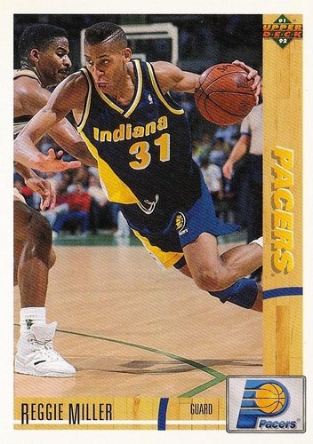 #256 Reggie Miller - Indiana Pacers - 1991-92 Upper Deck Basketball