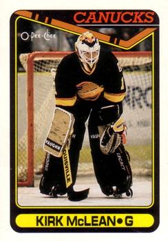 #257 Kirk McLean - Vancouver Canucks - 1990-91 O-Pee-Chee Hockey