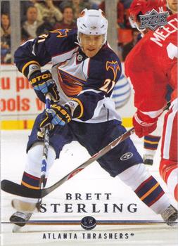 #257 Brett Sterling - Atlanta Thrashers - 2008-09 Upper Deck Hockey