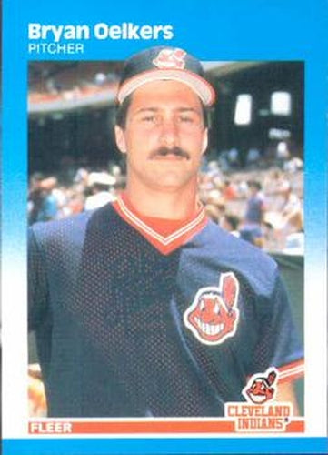 #257 Bryan Oelkers - Cleveland Indians - 1987 Fleer Baseball