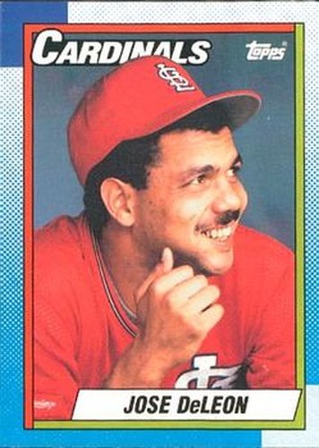 #257 Jose DeLeon - St. Louis Cardinals - 1990 O-Pee-Chee Baseball