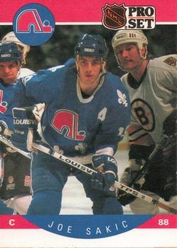 #257 Joe Sakic - Quebec Nordiques - 1990-91 Pro Set Hockey
