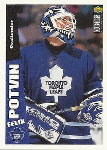 #257 Felix Potvin - Toronto Maple Leafs - 1996-97 Collector's Choice Hockey