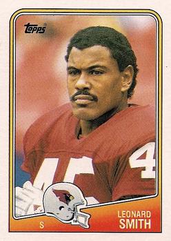 #257 Leonard Smith - Phoenix Cardinals - 1988 Topps Football