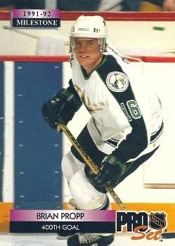 #257 Brian Propp - Minnesota North Stars - 1992-93 Pro Set Hockey