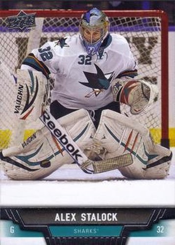 #257 Alex Stalock - San Jose Sharks - 2013-14 Upper Deck Hockey