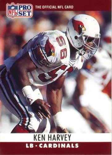 #257 Ken Harvey - Phoenix Cardinals - 1990 Pro Set Football