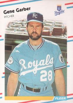 #257 Gene Garber - Kansas City Royals - 1988 Fleer Baseball