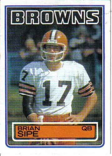 #257 Brian Sipe - Cleveland Browns - 1983 Topps Football