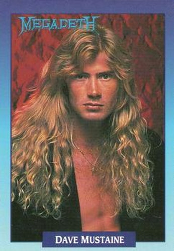 #257 Dave Mustaine - 1991 Brockum Rock Cards