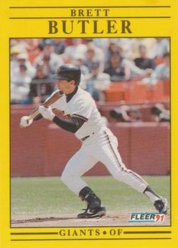 #257 Brett Butler - San Francisco Giants - 1991 Fleer Baseball