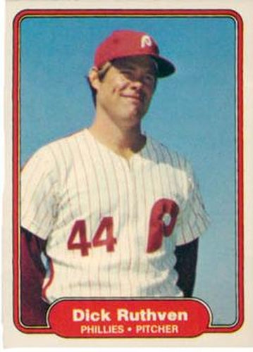 #257 Dick Ruthven - Philadelphia Phillies - 1982 Fleer Baseball