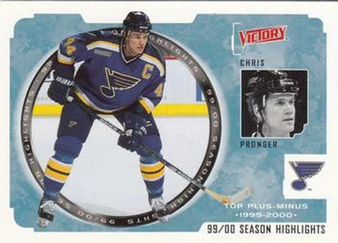 #257 Chris Pronger - St. Louis Blues - 2000-01 Upper Deck Victory Hockey