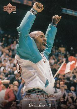 #257 Greg Anthony - Vancouver Grizzlies - 1995-96 Upper Deck Basketball