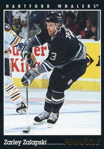 #257 Zarley Zalapski - Hartford Whalers - 1993-94 Pinnacle Hockey