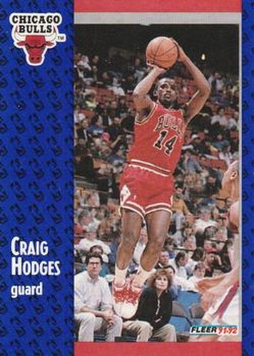 #257 Craig Hodges - Chicago Bulls - 1991-92 Fleer Basketball