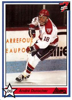 #257 André Durocher - Victoriaville Tigres - 1990-91 7th Inning Sketch QMJHL Hockey
