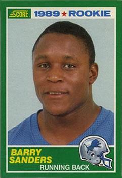 #257 Barry Sanders - Detroit Lions - 1989 Score Football