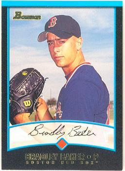 #257 Bradley Baker - Boston Red Sox - 2001 Bowman Baseball