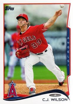 #257 C.J. Wilson - Los Angeles Angels - 2014 Topps Baseball