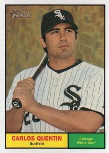 #257 Carlos Quentin - Chicago White Sox - 2010 Topps Heritage Baseball