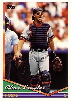 #257 Chad Kreuter - Detroit Tigers - 1994 Topps Baseball