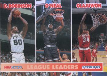 #257 David Robinson / Shaquille O'Neal / Hakeem Olajuwon - San Antonio Spurs / Orlando Magic / Houston Rockets - 1994-95 Hoops Basketball