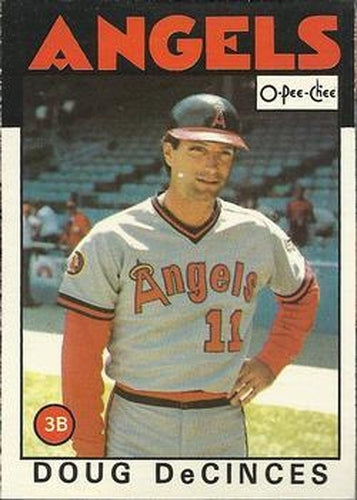 #257 Doug DeCinces - California Angels - 1986 O-Pee-Chee Baseball