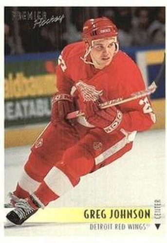 #257 Greg Johnson - Detroit Red Wings - 1994-95 Topps Premier Hockey