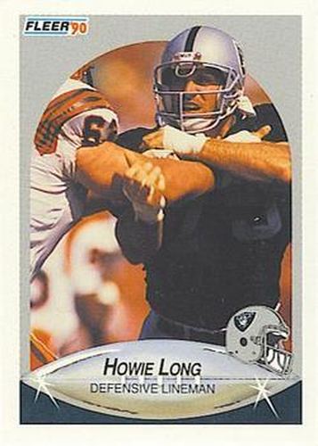 #257 Howie Long - Los Angeles Raiders - 1990 Fleer Football