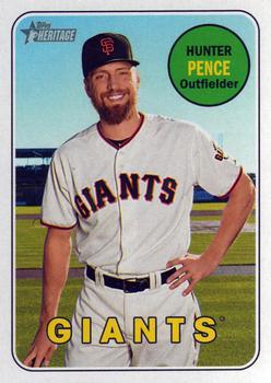 #257 Hunter Pence - San Francisco Giants - 2018 Topps Heritage Baseball