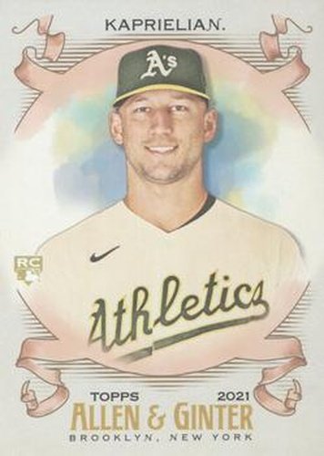 #257 James Kaprielian - Oakland Athletics - 2021 Topps Allen & Ginter Baseball