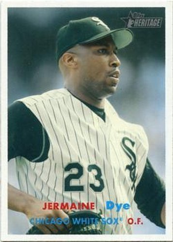 #257 Jermaine Dye - Chicago White Sox - 2006 Topps Heritage Baseball