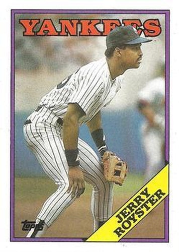 #257 Jerry Royster - New York Yankees - 1988 Topps Baseball