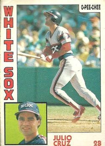 #257 Julio Cruz - Chicago White Sox - 1984 O-Pee-Chee Baseball