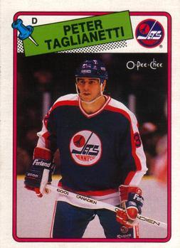 #257 Peter Taglianetti - Winnipeg Jets - 1988-89 O-Pee-Chee Hockey